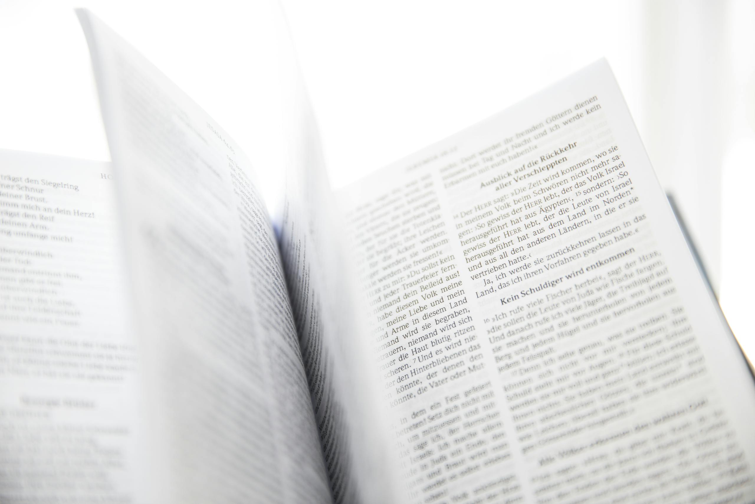 Focus Photo of Open Book